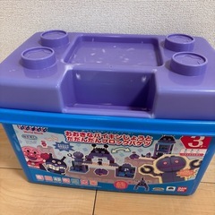 ブロックラボ アンパンマン おおきなバイキンマンじょうとだだんだんブロックバケツ　の画像