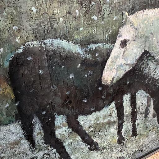 室田豊四郎/ Murota /わからない /洋画家 /絵画 /油彩 室田豊四郎/ Murota /雪/洋画家 /絵画 /油彩 (にし) 津守の