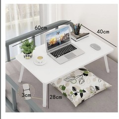 折りたたみテーブル 幅60×奥行40×高さ28cm ローテーブル 折りたたみの画像