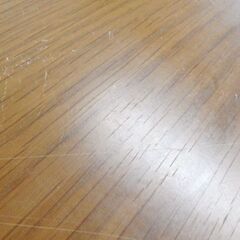 ダイニングテーブル 幅110cm テーブルのみ ブラウン系 木目調 食卓テーブル ☆ 札幌市北区屯田の画像