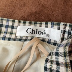 Chloé チェック柄 タイトスカート サイズ40 クロエの画像