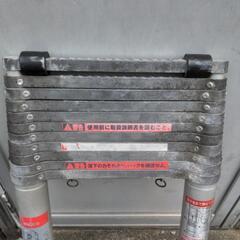 伸縮はしご　伸縮脚立　壁掛け　屋根　4M　10段　アルミ　耐荷重100kgの画像