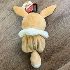 【新品未使用】ポケモン イーブイ カラビナ付き ぬいぐるみポーチの画像