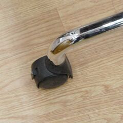 オカムラ サイドフォールドテーブル 幅180×奥46×高71～93cm グレー系 キャスター付き 跳ね上げ式 会議テーブル ミーティングテーブル オフィステーブル  OKAMURA 札幌市 清田区 平岡 の画像