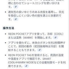 本日限定　REON　POCKETの画像