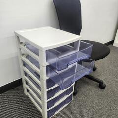 【あげます】 事務椅子 書類キャビネット オフィスチェアの画像