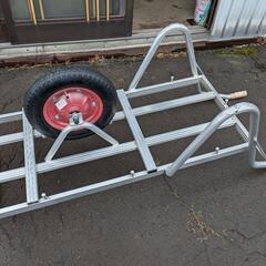 アルミ一輪車（タイヤ新品！）の画像