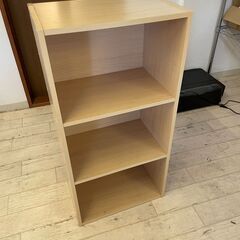 【札幌北区】 カラーボックス 収納 棚 3段 本棚 高さ90cm×幅44×奥行29.5の画像
