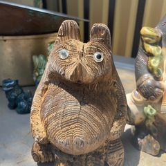 狸の置物セットの画像