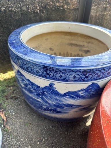 山水火鉢