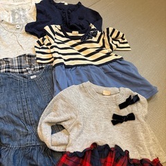 【取引者決定 】 
80cm 女の子　ワンピース　長袖　半袖　ボレロ　の画像