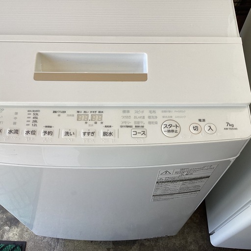 万代店　TOSHIBA 7キロ　洗濯機