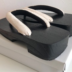 M【中古品】マルイ OIOI ラクチン快適シリーズ 麻の葉 幅狭 下駄 Lサイズ メンズの画像