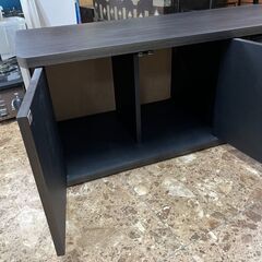 テレビ台 ローボード ダークブラウン  W1770×H418×D390mm 収納 札幌 東区 店頭引取歓迎の画像