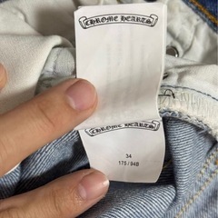 34インチ　クロムハーツ 501 デニム　パンツ　クロスパッチの画像