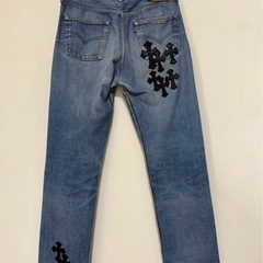 34インチ　クロムハーツ 501 デニム　パンツ　クロスパッチの画像