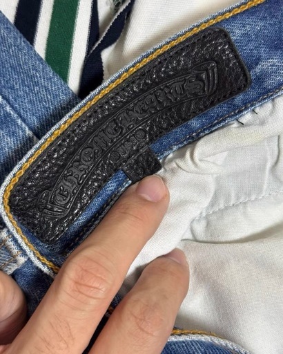34インチ　クロムハーツ 501 デニム　パンツ　クロスパッチ