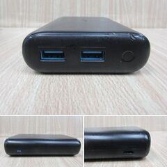 ( M-730 )モバイルバッテリー 5000mAh ２つセット POWER BANK F5 ANKER A124 PSE認証 中古 動作確認済みの画像