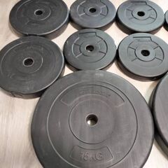 計55kg　バーベルプレートセット　筋トレ　ベンチプレスの画像