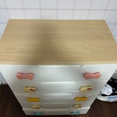 キティキッズチェスト 5段 アイリスオーヤマの画像