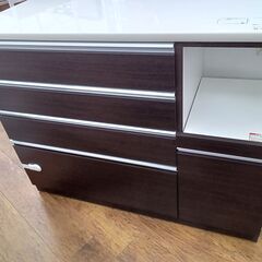 ★リユースのサカイ水戸店★NITORIレンジ台ブラウン×ホワイト...