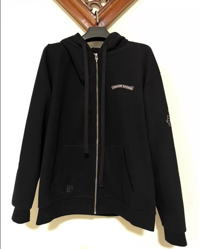 Chrome Hearts x DEADLY DOLL アルファベット柄プリントジップ長袖ブルゾンジャケット