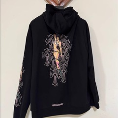 Chrome Hearts x DEADLY DOLL アルファベット柄プリントジップ長袖ブルゾンジャケットの画像
