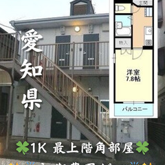 【初期費用ゼロ🙌】愛知県名古屋市1K 家賃3.65万 最上…