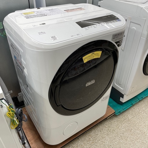 日立 BD-NV120CE6 12kg ドラム式洗濯機 温水洗浄 自動洗濯槽掃除 ふろ水ポンプ インバータ ヒーター乾燥