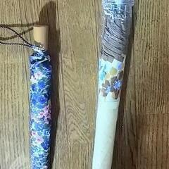 「新品」花柄 大判長傘& 折り畳み傘の画像