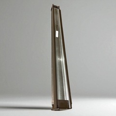 ロールスクリーン ロールカーテン ブラインド チェーン式 調光 ロールアップ 明るさ調節 丈約180cm 幅約57cm ブラウン 現状品/2の画像
