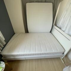 セミダブルベッドマットレス付き
