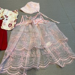 女の子　新生児　セレモニー服　2点セットの画像