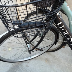 カゴ付き軽量変速自転車の画像