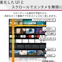 【9日まで受付】55インチLGエレクトロニクス 55V型4Kチューナー内蔵液晶テレビ 55UP8000PJBの画像