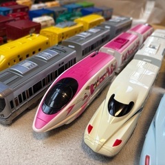 プラレール　運転士ごっこ　貨物列車　新幹線　電車セット　の画像