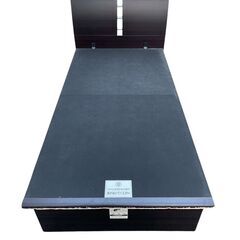 ニトリ 深型 跳ねあ上げ式宮付きベッドフレームの画像