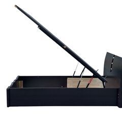 ニトリ 深型 跳ねあ上げ式宮付きベッドフレームの画像