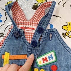 【決まりました！】80サイズ　ミキハウス　オーバーオールの画像