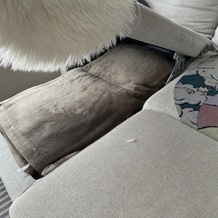 【ニトリ】布張りカウチソファベット】の画像