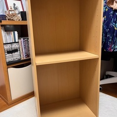 カラーボックス(可動式2段)