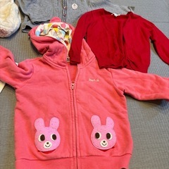 【取引者決定 】ミキハウス　女の子　冬物6点セットの画像