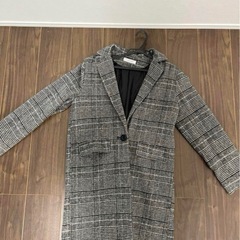 グレー チェック チェスターコート ロングコート まとめ売り Mサイズの画像