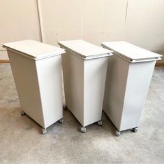 無印良品 ダストボックス・大  3個セット キャスター付きゴミ箱の画像