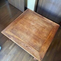 チーク家具　ローテーブル　アジアン家具の画像
