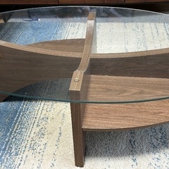 フランフランのガラステーブル