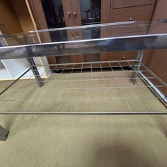 ガラス天板 テーブルの画像