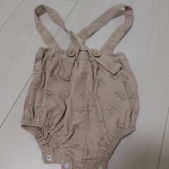 恐竜柄サスペンダー付きズボン70〜80サイズの画像