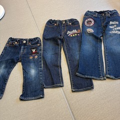 【取引者決定 】
ミキハウス デニム3本セット 90cm 100...