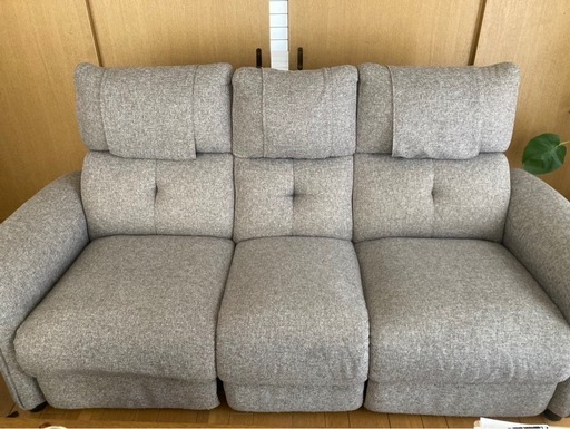 電動3人掛けソファ